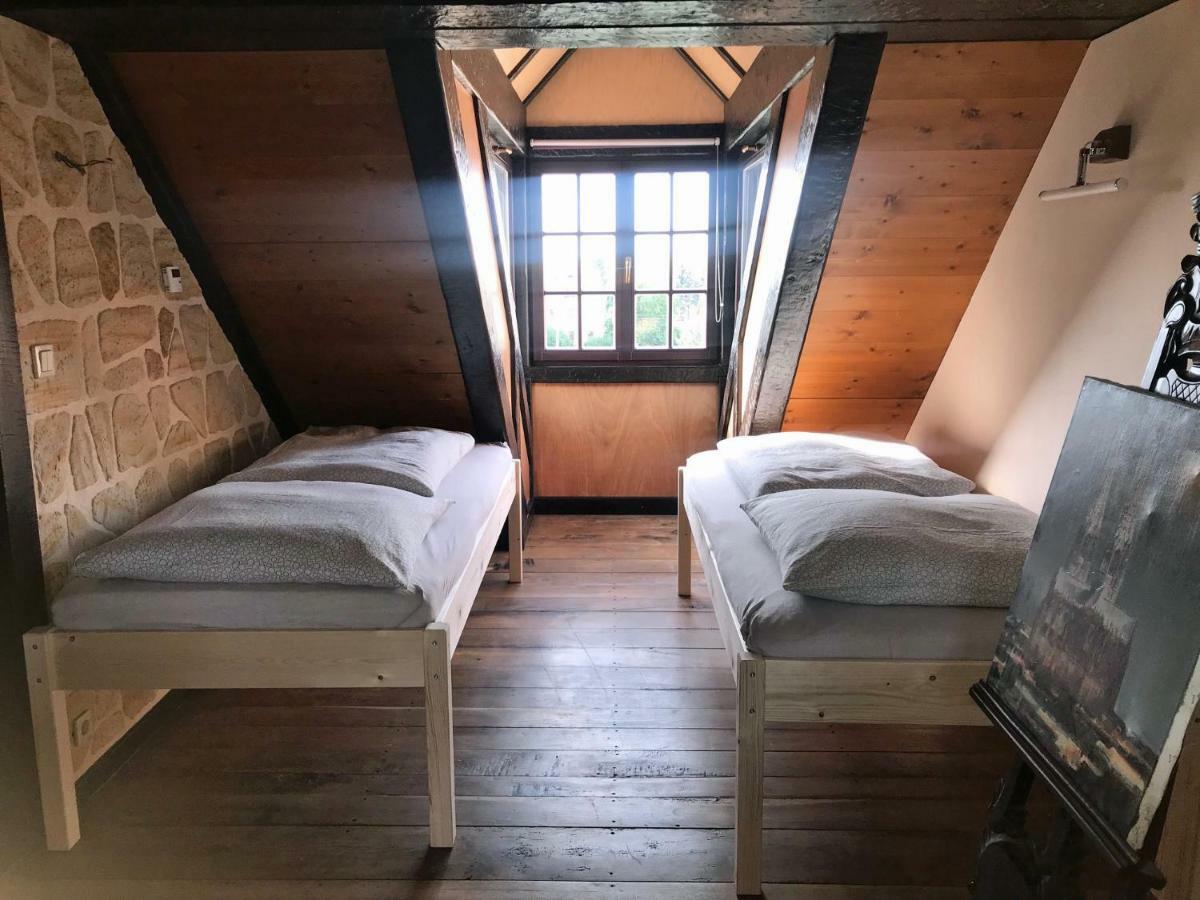Fewo Turmzimmer Im Rittergut Leppersdorf Bei Dresden Esterno foto